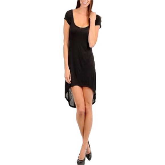 Blooms in the City Black High Low Whimsigoth Punk Goth Casual Cocktail Dress - Picture 12 of 15